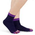 YS-90 2015 HOT sale bulk custom black cute rabbit anti-slip cotton ankle 5 yoga toe socks